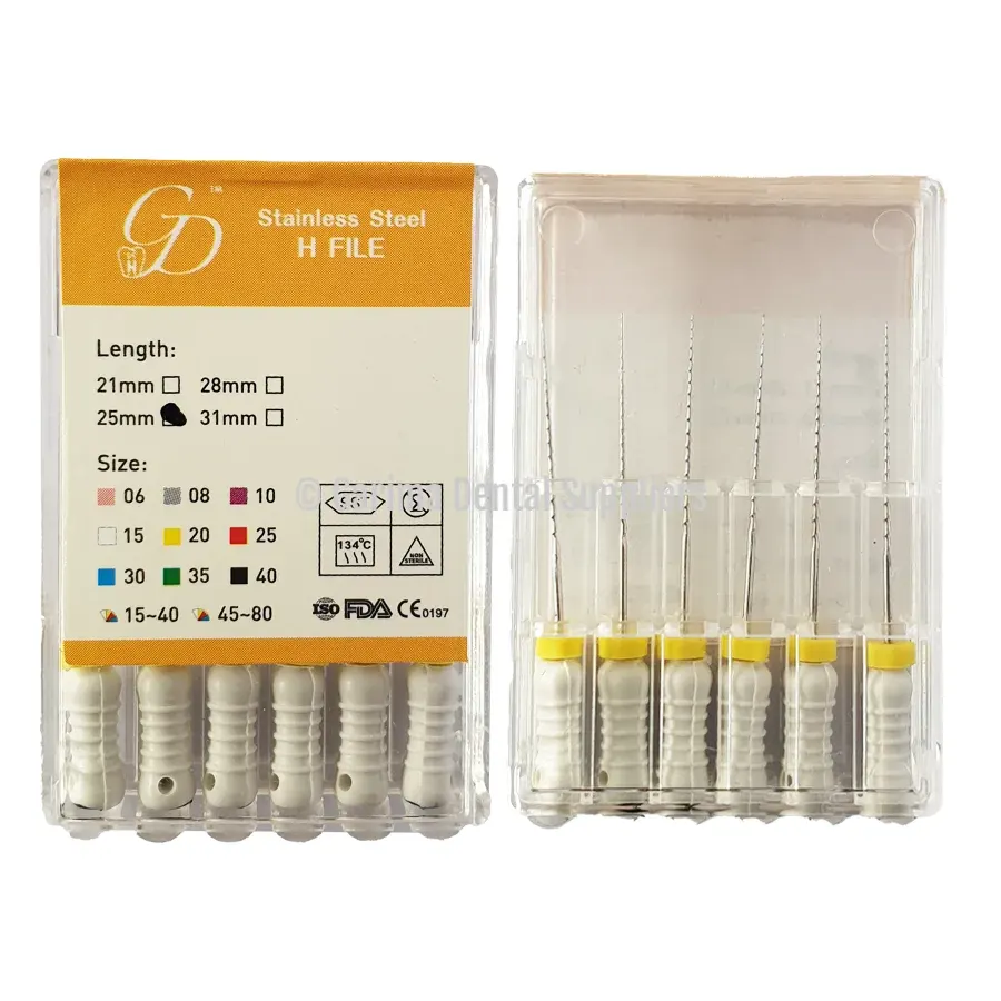 GDS Stainless Steel H-Files 25mm #15