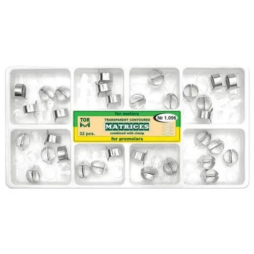 TOR VM Transparent Sectional Contoured Matrices with Clamp Standard Kit