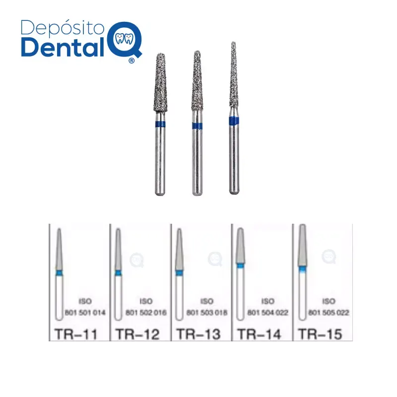 Fresa de Diamante FG Troncocónica Punta Redonda (5 uds)