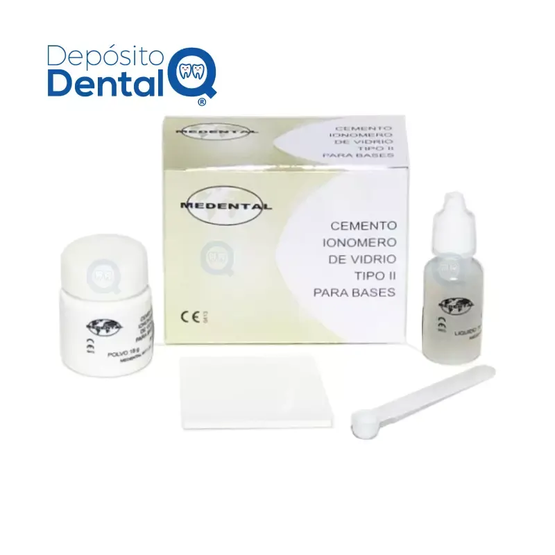 Ionómero de Vidrio Tipo II para Bases 15 gr y 15 ml Medental