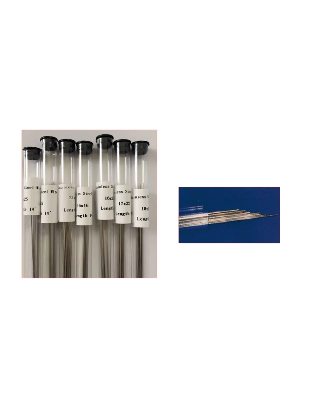 Fils en tiges acier Ortho Source : NIC