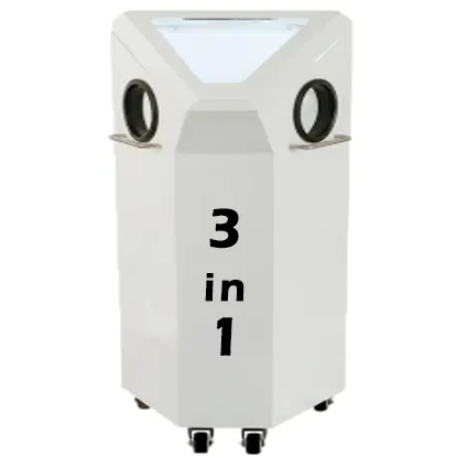 3 in 1 Unit – Sandblaster, Micromotor, Dust Collector