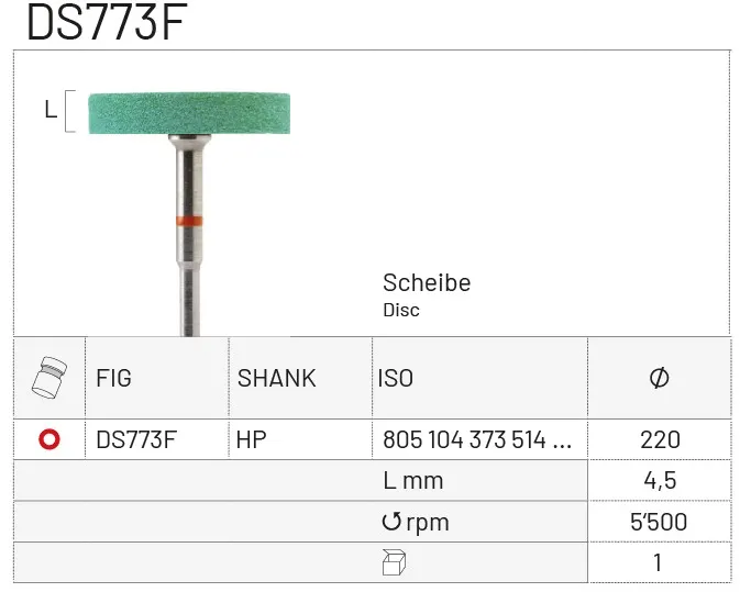 ABRASIVES Disc for pressed ceramics 220 ⌀